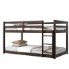 NicBex Twin Over Twin Bed with Low Height Design,Loft Bed with Safety Guardrails for Bedroom,Gray/White/Brown/Espresso - 4 of 4