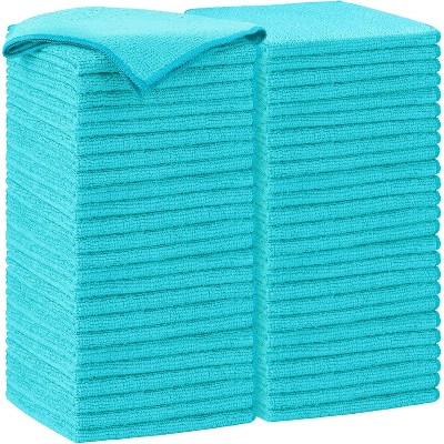 50-Pack Microfiber Cleaning Cloths, Soft Absorbent Towels for Cars, Lint-Free Streak-Free Rags for House