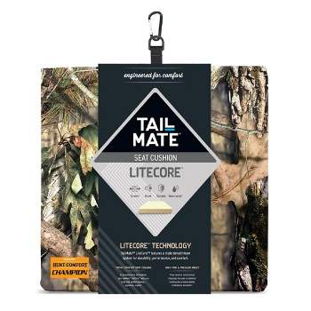 Tail Mate LiteCore Outdoor Seat Cushion for Hunting and Fishing, Mossy Oak Break Up Country