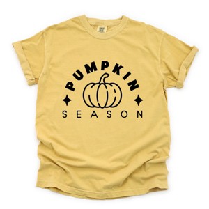 Simply Sage Market Pumpkin Season Pumpkin Puff Print Garment Dyed Tee - 1 of 4