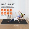 VEVOR Exercise Mat, Non Slip High Density Premium Yoga Mat, Exercise Yoga Mat for Men Women, Fitness & Exercise Mat with Bag & Carry Strap ,(10x6ft) - 3 of 4