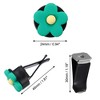 Unique Bargains Flower Shape Air Vent Clip Car Air Conditioning Outlet Trim Clip Green 8 Pcs - 3 of 4