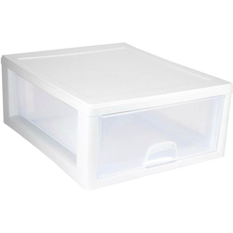 Sterilite 16 Qt Clear Stacking Storage Drawer Container (6 Pack) + 6 Qt (6 Pack), 4 of 8