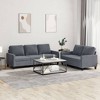vidaXL Sofa Set with Cushions Couch Armchair for Living Room 2 Piece Velvet - 2 of 4