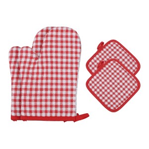 REGALWOVEN Oven Mitts and Pot Holders Sets 2 Pcs Heat Resistant Kitchen Oven Gloves and Pot Holders for Kitchen - 1 of 4