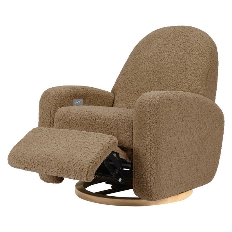 Babyletto Nami Electronic Recliner and Swivel Glider with USB Port and Light Wood Base, 3 of 11