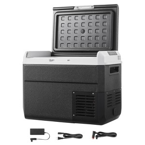 VEVOR 12 Volt Car Refrigerator, 31.7QT/30L Car Fridge, Portable Electric Cooler with -4℉~68℉ Adjustable Temperature, Black - 1 of 4