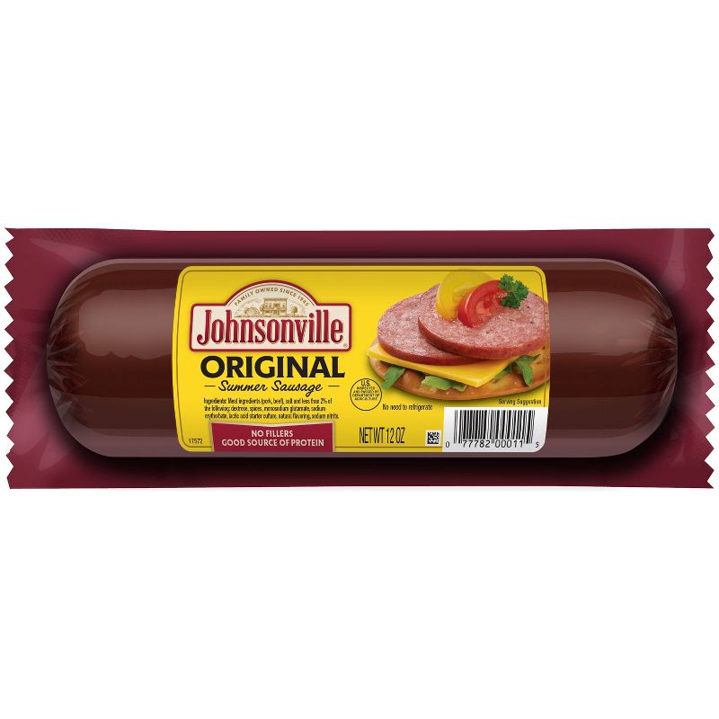 Johnsonville Original Recipe Snack Summer Sausage - 12oz, 1 of 4