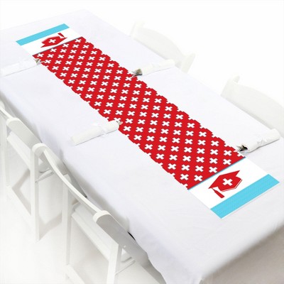 Big Dot of Happiness Nurse Graduation - Petite Medical Nursing Graduation Party Paper Table Runner - 12 x 60 inches
