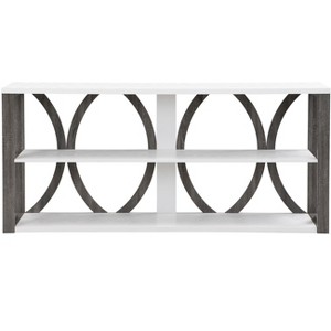 VYNXARIA 70.87-Inch Lime White 3-Tier Console Tables for Entryway and Living Room - 1 of 4