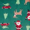 Carter's Just One You® Toddler Boys' 2pk Snug Fit Christmas Striped Santa Long Sleeve Fleece Footed Pajama - Green/Red - 2 of 4
