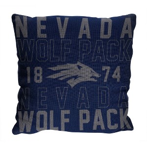 NCAA Nevada Wolf Pack Stacked Woven Pillow - 1 of 3
