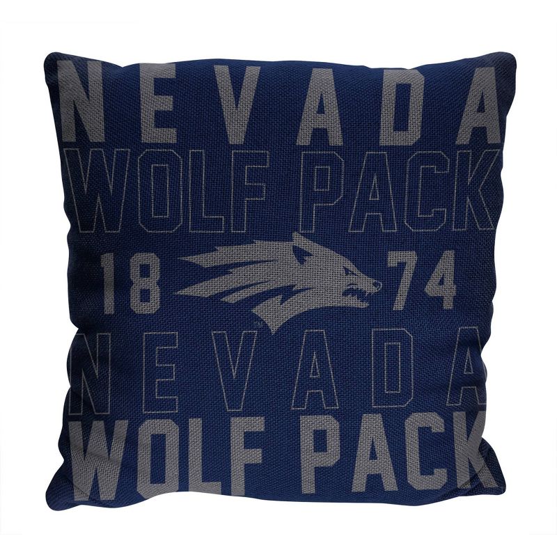 NCAA Nevada Wolf Pack Stacked Woven Pillow, 1 of 4