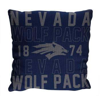 NCAA Nevada Wolf Pack Stacked Woven Pillow
