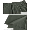 ECUPPER Womens Cotton Cropped Pants Loose Fit Wide Leg Capri Casual Plus Size Elastic Waist Trousers - 4 of 4