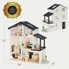 Best Choice Products Pretend Play Wooden Doll House w/ 40 Interactive Accessories, 3-Story Modern Toy Dollhouse Playset - 2 of 4