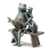 SPI Home Reading Frog Family Garden Sculpture – 15.5" Metal Outdoor Figurine with Whimsical Book-Loving Frogs - 3 of 4