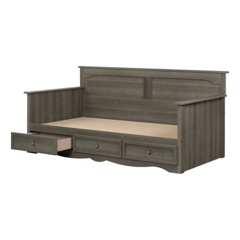 Twin Savannah Daybed With Storage Gray Maple South Shore Target