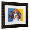 Trademark Fine Art Pat Saunders-White Snuggles Portrait Matted Framed Art Black - 3 of 4