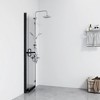 VidaXL Foldable Walk-in Shower Wall Transparent ESG Glass 39.4 in.x74.8 in. - 3 of 4