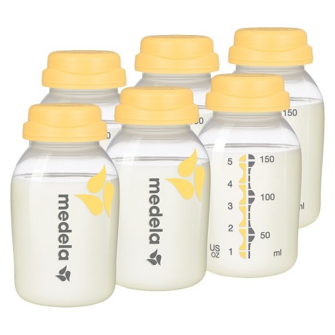 Medela Breast Milk Collection and Storage Bottles with Solid Lids - 6pk/5oz - image 1 of 4