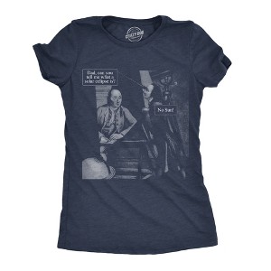 Womens Funny T Shirts No Sun Sarcastic Solar Eclipse Graphic Tee For Ladies - Crazy Dog Women's T Shirt - 1 of 4