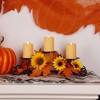 Maggift Thanksgiving Harvest Centerpiece Candle Holder, Fall Table Décor with 3 Holders for Holiday Kitchen Display - 2 of 4