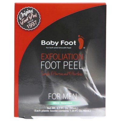 Baby Foot - Original Foot Peel Exfoliator For Men - Foot Peel Mask - Repair Rough Dry Cracked Feet and remove Dead Skin, Repair Heels  - (2.7 Oz)