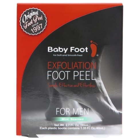 Baby Foot - Original Foot Peel Exfoliator For Men - Foot Peel Mask - Repair Rough Dry Cracked Feet and remove Dead Skin, Repair Heels  - (2.7 Oz) - image 1 of 4