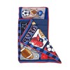 NoJo MVP Sports Toddler Nap Mat -Includes Attached Pillow and Fleece Blanket - 2 of 4