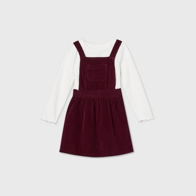 2t burgundy dress