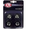 Chrome Drag Wheel and Tire Set of 4 pieces from "1932 Ford 3 Window" 1/18 by Acme - 3 of 3