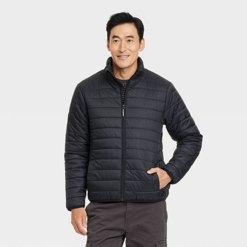 Mens puffer jacket target on sale