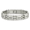 Black Bow Jewelry Mens 3/4 Ctw Black Diamond Stainless Steel 12mm Link Bracelet, 8.5 In - 3 of 4