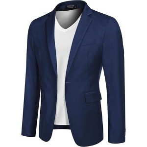 COOFANDY Mens Sport Coat Casual Blazer One Button Business Suit Jacket - 1 of 4