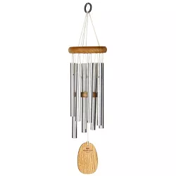 Woodstock Chimes Signature Collection, Gregorian Chimes, Soprano, 17'' Silver Wind Chime GSS
