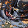 Anna-Kaci Women's Satin Floral Print Square Scarf with Elegant Vintage Inspired Design - 27.5IN×27.5IN - 3 of 4