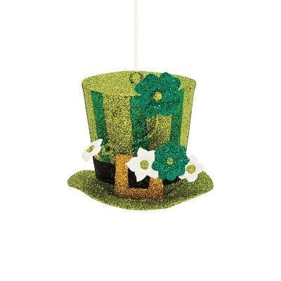 Gallerie II Leprechaun Hat St. Patrick's Day Clover Hanging Christmas Tree Ornament