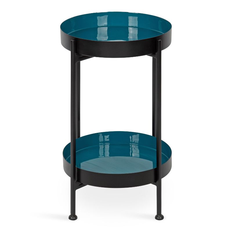 Kate and Laurel Nira Two-Tiered Metal Side Table, 4 of 9