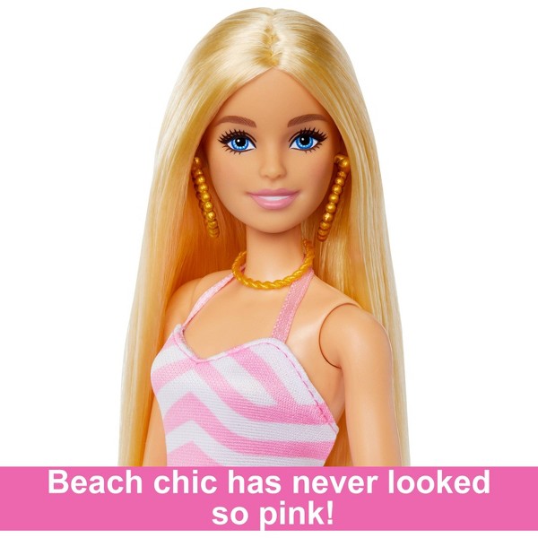Muñeca Barbie con traje de baño y accesorios de playa (Exclusivo Target) 4