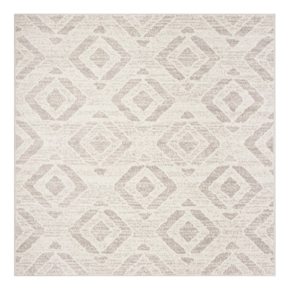 6'7inx6'7in Square Jaslene Rug Ivory/Gray - Safavieh