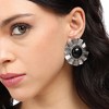SOHI Women's Onyx Black Casual Drop Earrings - 4 of 4