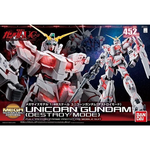 Bandai Hobby Gundam UC Unicorn Gundam [Destroy Mode] Mega Size 1/48 Model  Kit