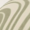 14"x26" Oversized Striped Lumbar Throw Pillow Cover Green - Rizzy Home: Cotton Velvet, Hidden Zipper - 3 of 4