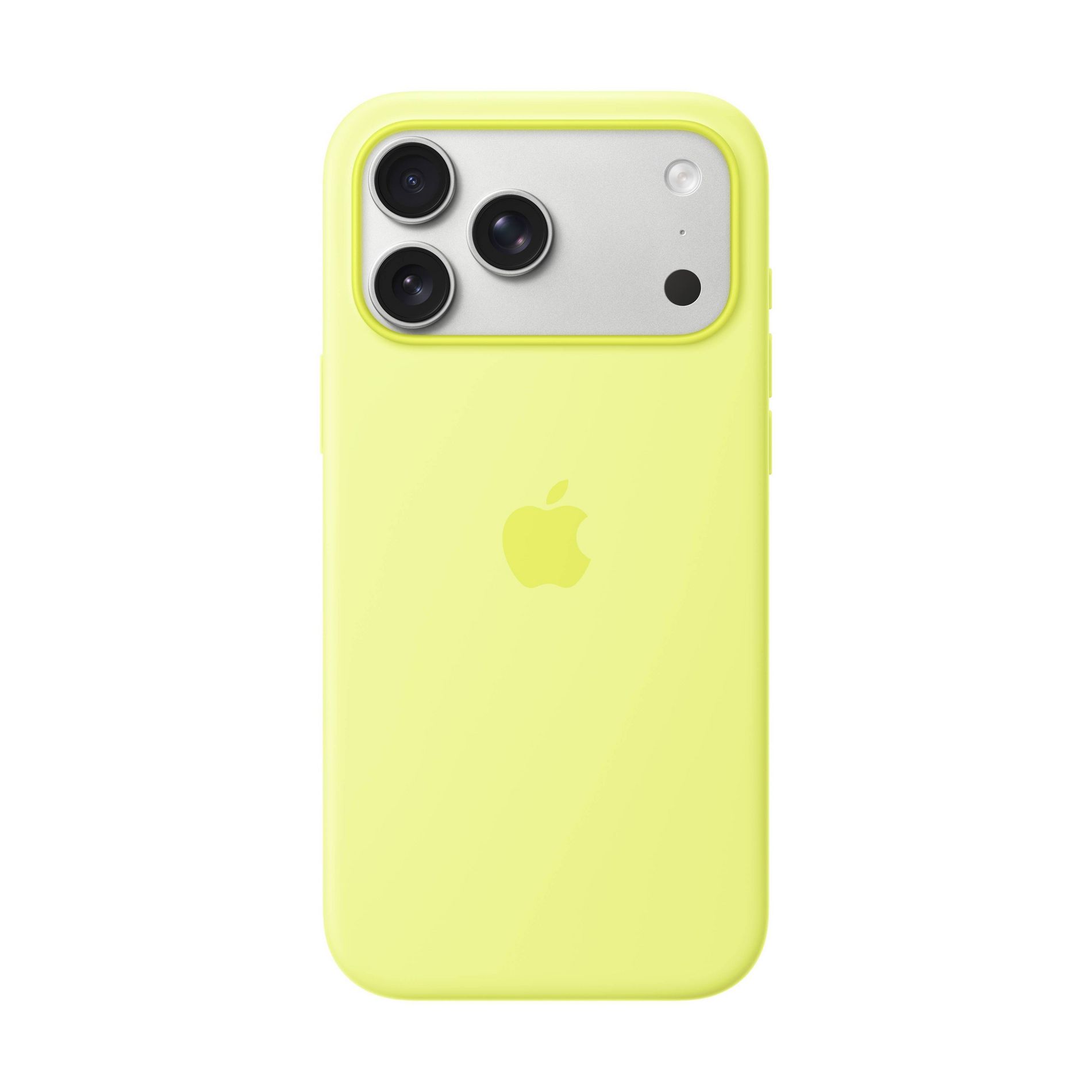 Apple iPhone 17 Pro Max Silicone Case with MagSafe – Neon Yellow