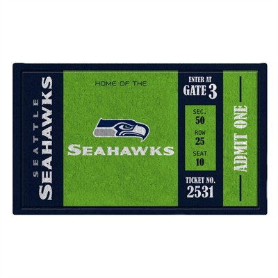  Evergreen Seattle Seahawks Turf Mat, Seattle Seahawks 