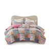 ChicFurnit Bedding Set Reversible Patchwork Design Soft Quilted Finish for Bedroom Use, Multicolored, 13"*17"*7.25" - 2 of 4