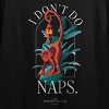 White Lotus I Don't Do Naps Women's Black Crew Neck Short Sleeve Crop Top - 2 of 3