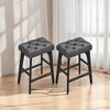 Bar Stools Set Of 2 Stools Barstoolsstools For Kitchen Counter Metal Bar Stools Set Of 2 Pu Leather Barstools Farmhouse Bar Stools Rustic Bar Stools - 3 of 4
