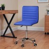 LACOO Faux Leather Mid Back Task Chair Swivel Office Desk Chair - 3 of 4